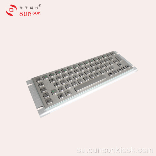 Kuatkeun Metalic Keyboard pikeun Kios Inpormasi